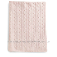 Lance de cashmere tricotado a cabo